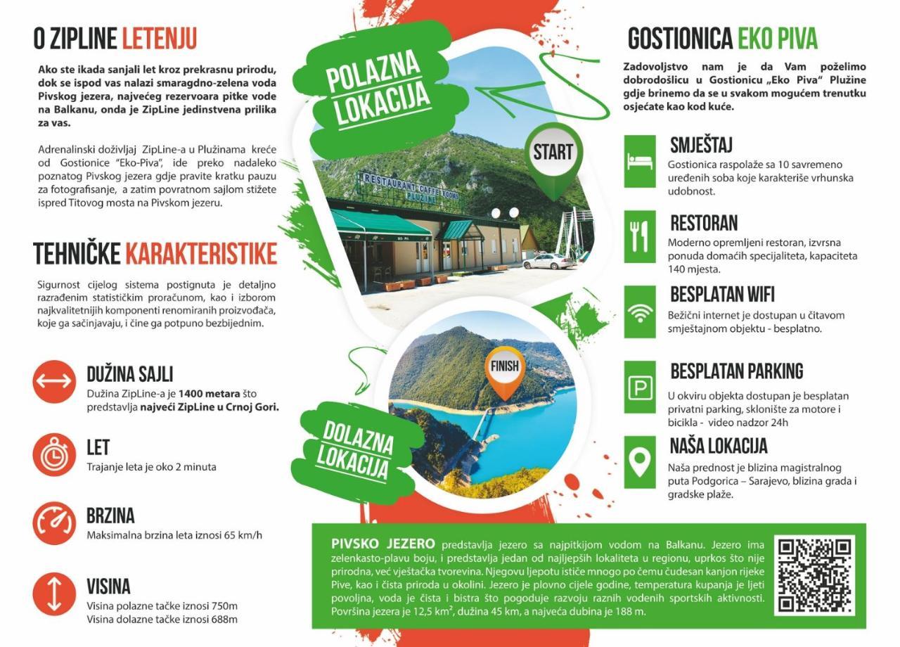 Guesthouse Eko Piva Plužine Eksteriør billede